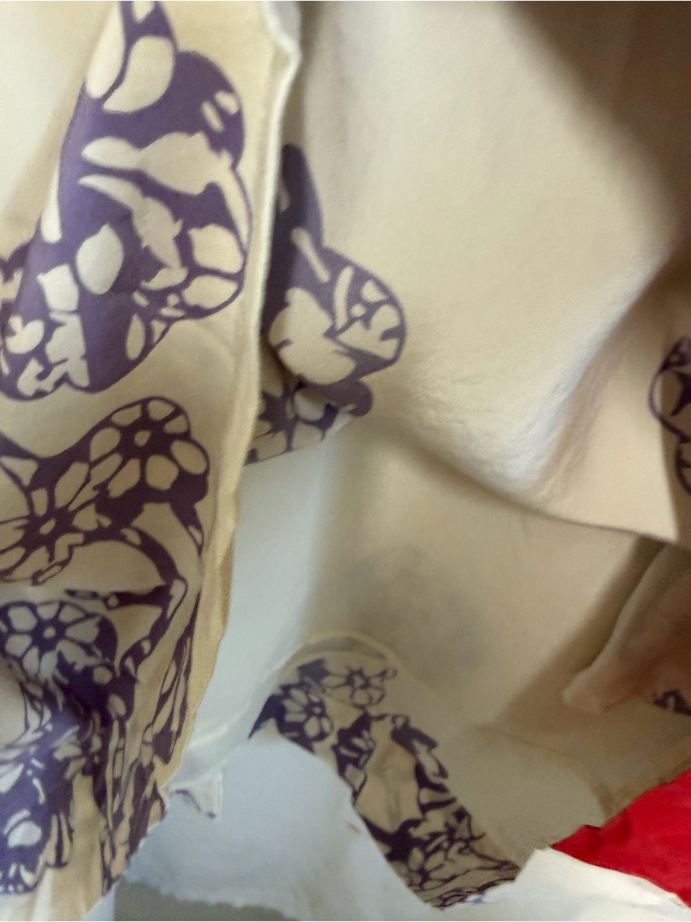 Diane Von Furstenberg Silk Kaftan Floral Swim Cover Dress S - Picture 10 of 11